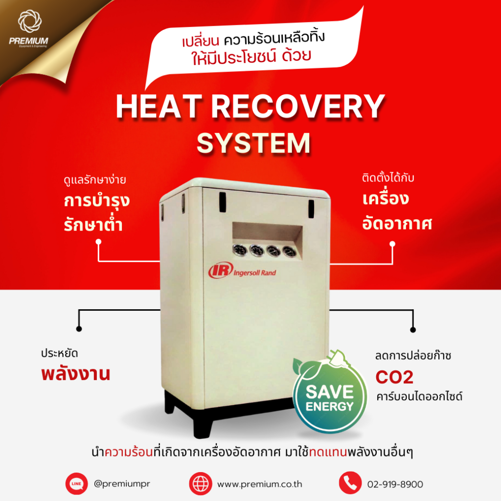 Heat Recovery เป็นเครื่องแลกเปลี่ยนความร้อนที่มีประสิทธิภาพสูง